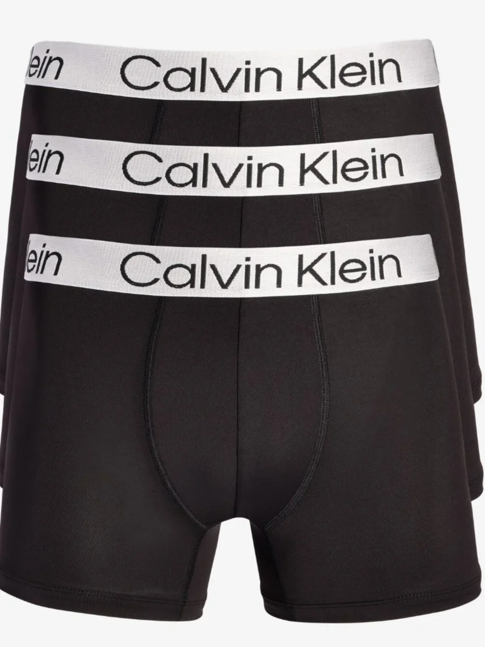 Calvin Klein Men's 3-Pk. Chromatic Brushed Micro Trunks - Black